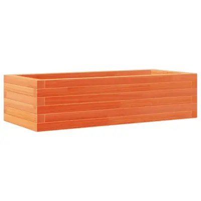Vrtno cvetlično korito - Lonček za rože voščeno rjavo 90x40x23 cm trdna borovina
