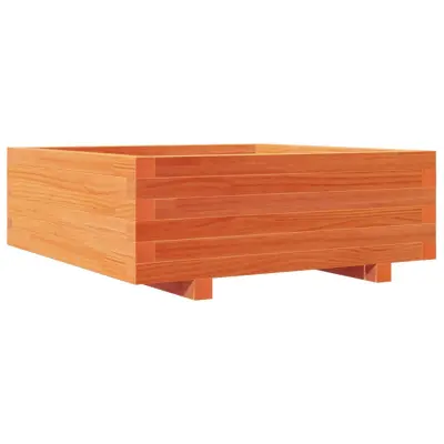 Vrtno cvetlično korito - Lonček za rože vošč. rjavo 70x70x26,5 cm trdna borovina
