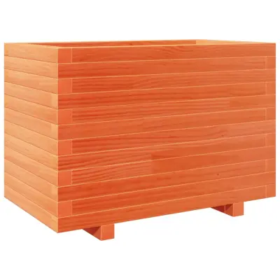 Vrtno cvetlično korito - Lonček za rože voščeno 70x40x49,5 cm trdna borovina