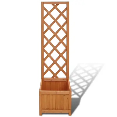 korito - Lonček za rože z rešetko 40 x 30 x 135 cm