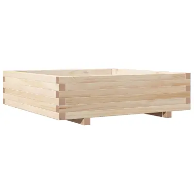 Vrtno cvetlično korito - Lonček za rože 90x90x26,5 cm trdna borovina