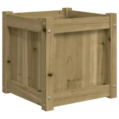 Vrtno cvetlično korito - Lonček za rože 40x40x40 cm impregnirana borovina