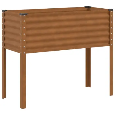 Cvetlični Lonec - Vrtna greda 100x41x90 cm vremensko odporno jeklo