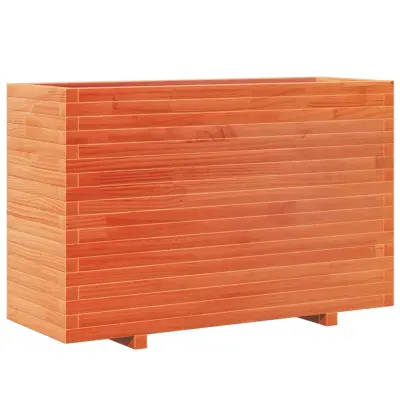 Vrtno cvetlično korito - Lonček za rože voščeno 110x40x72,5 cm trdna borovina
