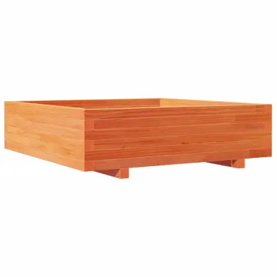 Vrtno cvetlično korito - Lonček za rože voščeno 90x90x26,5 cm trdna borovina