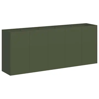 Cvetlični Lonec - Sadilnik Olive Green 200x40x80 cm Hladno valjano jeklo
