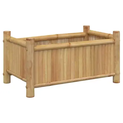 Cvetlično korito - Lonček za rože 50x30x25 cm bambus