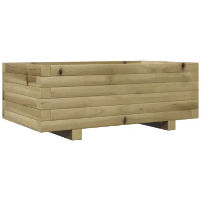 Vrtno cvetlično korito - Lonček za rože 70x40x26,5 cm impregnirana borovina