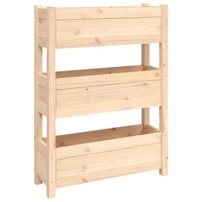 Cvetlični Lonec - Visoka greda 77x25x104,5 cm trdna borovina
