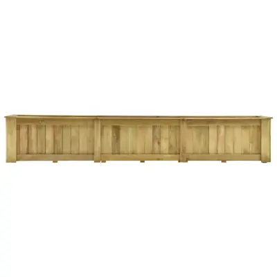 Dvignjeno cvetlično korito - Lonček za rože 291x50x50 cm impregnirana borovina