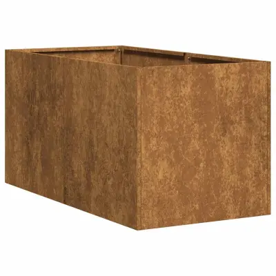 Cvetlični Lonec - Planter Rusty 40x80x40 cm Vremensko odporno jeklo