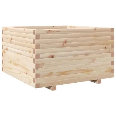 Vrtno cvetlično korito - Lonček za rože 80x80x49,5 cm trdna borovina