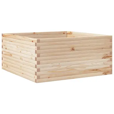 Vrtno cvetlično korito - Lonček za rože 100x100x46 cm trdna borovina