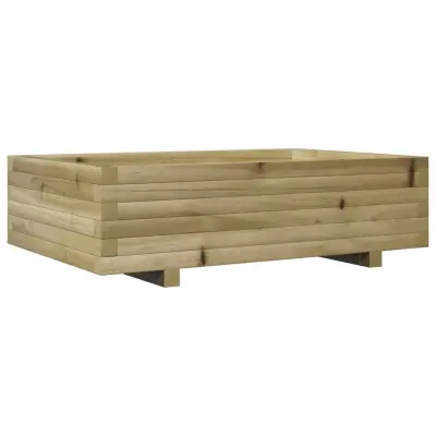 Vrtno cvetlično korito - Lonček za rože 90x60x26,5 cm impregnirana borovina