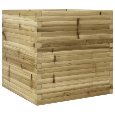 Vrtno cvetlično korito - Lonček za rože 70x70x68,5 cm impregnirana borovina
