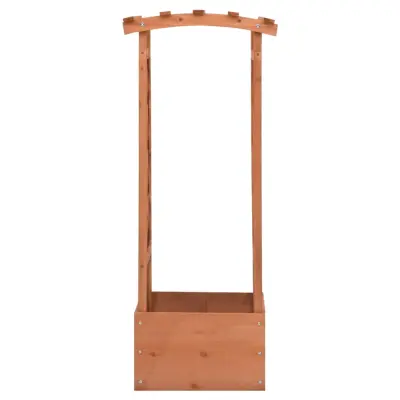 Cvetlično korito - Lonček za rože z mrežo in obokom 49x39x117 cm les jelke