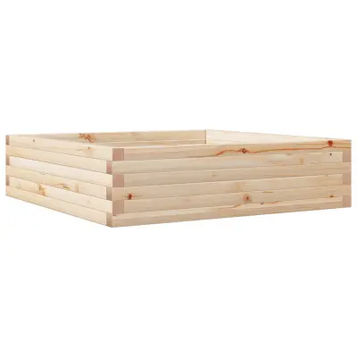 Vrtno cvetlično korito - Lonček za rože 90x90x23 cm trdna borovina