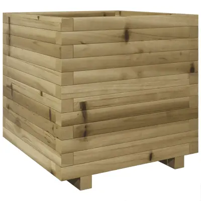 Vrtno cvetlično korito - Lonček za rože 50x50x49,5 cm impregnirana borovina