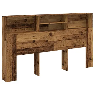 vidaXL Vzglavna omarica starinski les 180x19x103,5 cm inženirski les