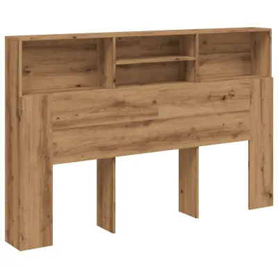 vidaXL Vzglavna omarica artisan hrast 160x19x103,5 cm inženirski les
