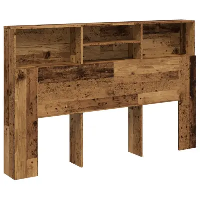 vidaXL Vzglavna omarica starinski les 160x19x103,5 cm inženirski les