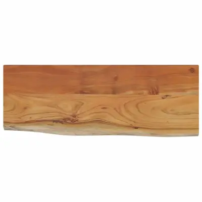 Stenska polica - Viseča Polica 50x20x3,8 cm pravokotna akacija naraven rob