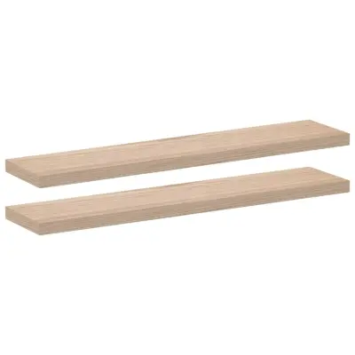 2 kosi Viseče police - Stenske Police 110x23,5x4 cm inženirski les