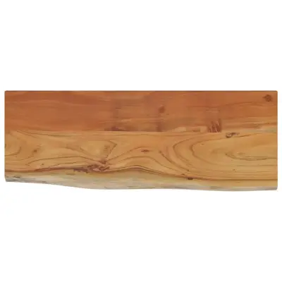 Stenska polica - Viseča Polica 70x30x2,5 cm pravokotna akacija naraven rob