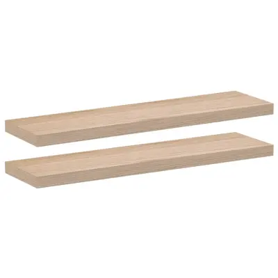 2 kosi Viseče police - Stenske Police 90x23,5x4 cm inženirski les