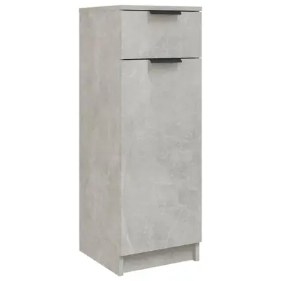 Kopalniška omarica - Kopalniški kabinet betonsko siva 32x34x90 cm konstruiran les