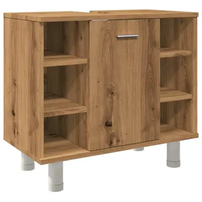 Kopalniška omarica - Kopalniški kabinet artisan hrast 60x32x53,5 cm inženirski les