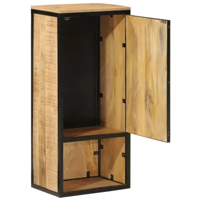 Kopalniška omarica - Kopalniški kabinet 40x27x90 cm trden mangov les