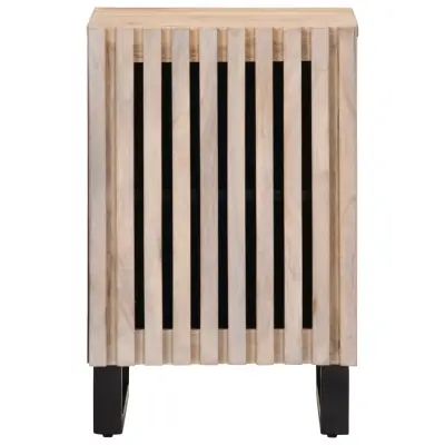 Kopalniška omarica - Kopalniški kabinet 38x34x58 cm trden mangov les