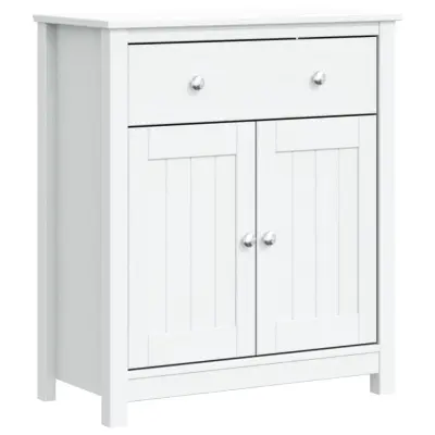 Kopalniška omarica - Kopalniški kabinet BERG bela 69,5x34x80 cm trdna borovina