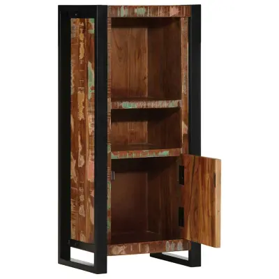 Kopalniška omarica - Kopalniški kabinet 40x30x90 cm masivni les obnovljen