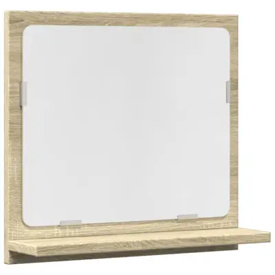 Kopalniška omarica - Kopalniški kabinet z ogledalom sonoma hrast 40x11x37 cm
