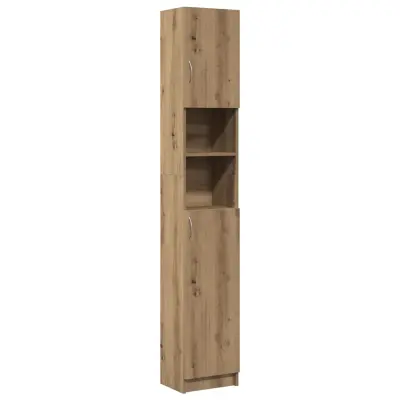 Kopalniška omarica - Kopalniški kabinet artisan hrast 32x25,5x190 cm inženirski les