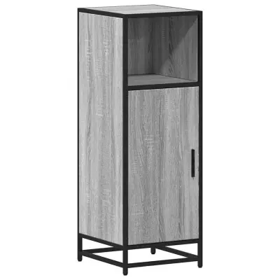 Kopalniška omarica - Kopalniški kabinet siva sonoma 35x37,5x100 cm inženirski les
