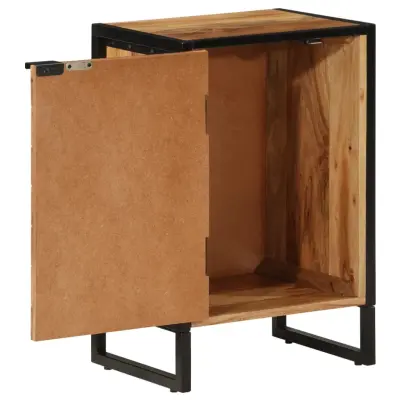 Kopalniška omarica - Kopalniški kabinet 40x30x60 cm akacijev les in železo
