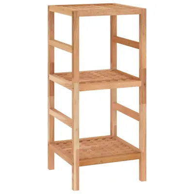 Kopalniška polica - Kopalniški kabinet 35,5x35,5x79 cm trden orehov les