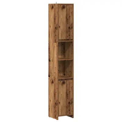Kopalniška omarica - Kopalniški kabinet Old Wood 30x30x183,5 cm inženirski les