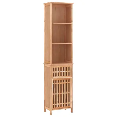 Kopalniška omarica - Kopalniški kabinet 42x29x182 cm trdna orehovina