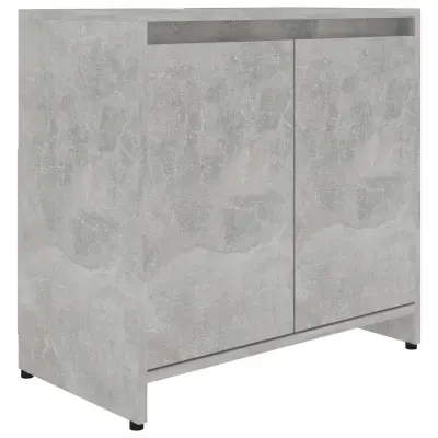 Kopalniška omarica - Kopalniški kabinet betonsko siva 60x33x61 cm iverna plošča