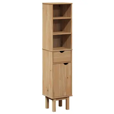 Kopalniška omarica - Kopalniški kabinet OTTA 35x30x159 cm trdna borovina