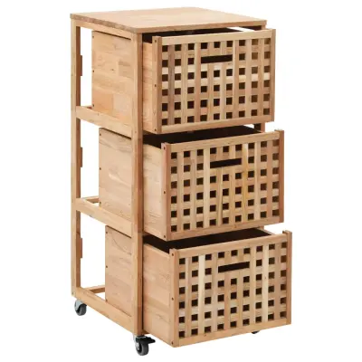 Kopalniška omarica - Kopalniški kabinet iz trdne orehovine 41x41x91 cm