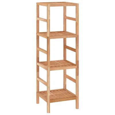 Kopalniška polica - Kopalniški kabinet 35,5x35,5x112,5 cm trden orehov les