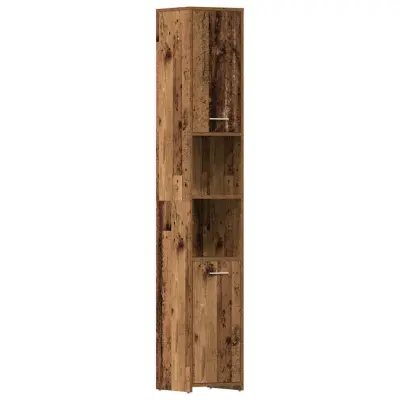 Kopalniška omarica - Kopalniški kabinet Old Wood 30x30x183,5 cm inženirski les