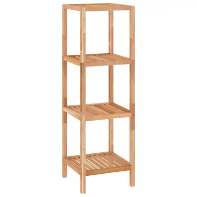 Kopalniška polica - Kopalniški kabinet 36x36x112 cm trden orehov les