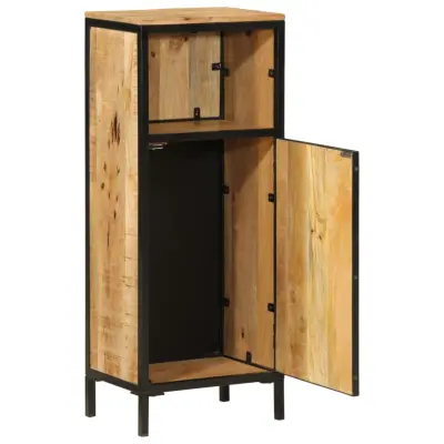 Kopalniška omarica - Kopalniški kabinet 40x27x90 cm trden mangov les