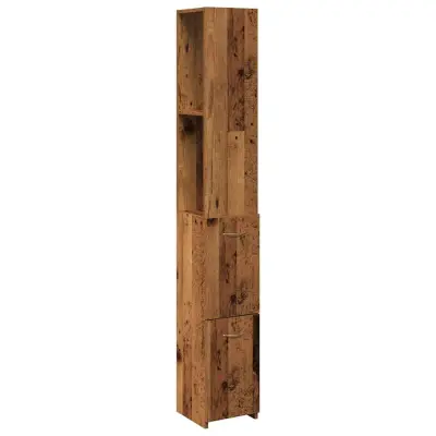 Kopalniška omarica - Kopalniški kabinet Old Wood 25x25x170 cm Inženirski les